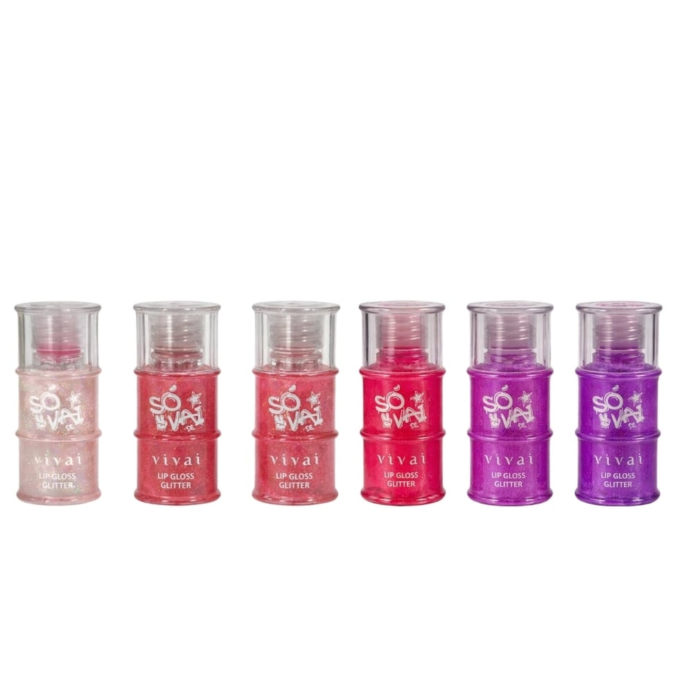 Só Vai De Lip Gloss Glitter 11Ml Vivai