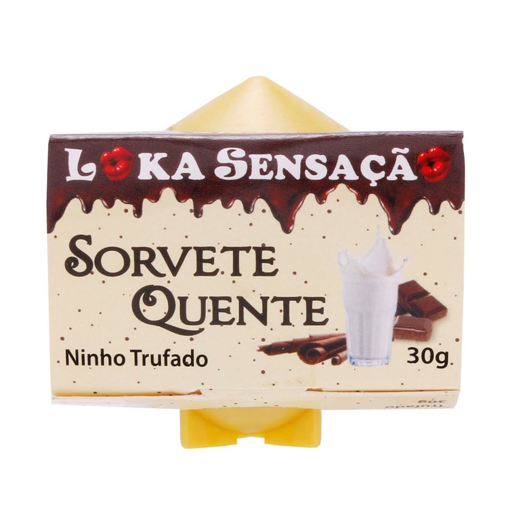 Sorvete Quente Vela Comestível Ninho Trunfado 30G Loka Sensação
