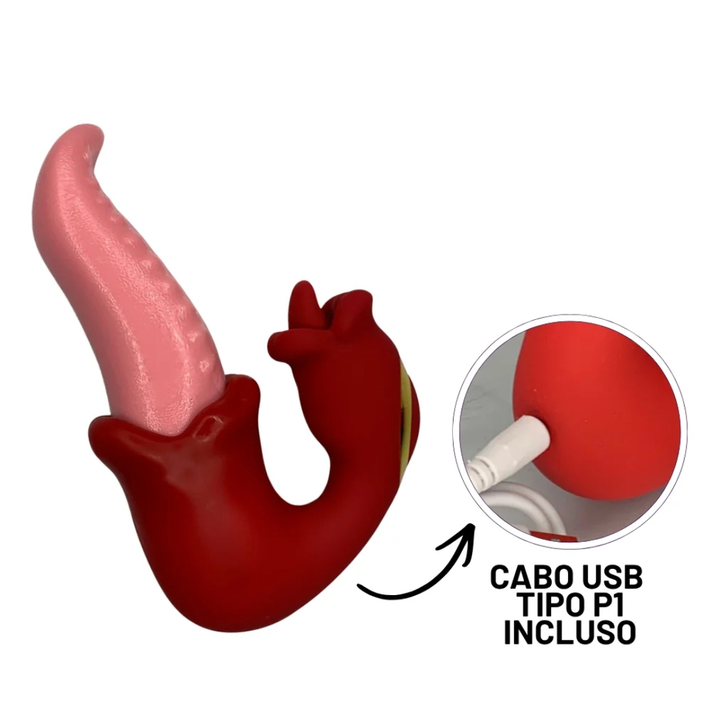 Super Vibrador Língua Giratória Com Rotação De 360° Vibe Toys - Imagem 3