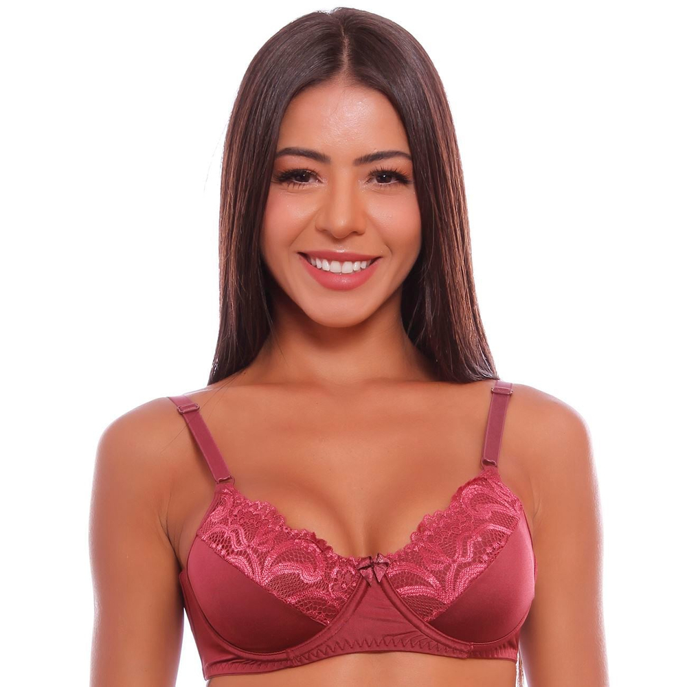 Sutiã Beauty Renda Sem Bojo Com Aro Sensual Lingerie - Imagem 3