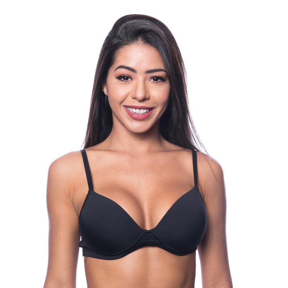 Sutiã Com Bojo Sem Aro Base Lisa Em Microfibra Liebe - Imagem 4
