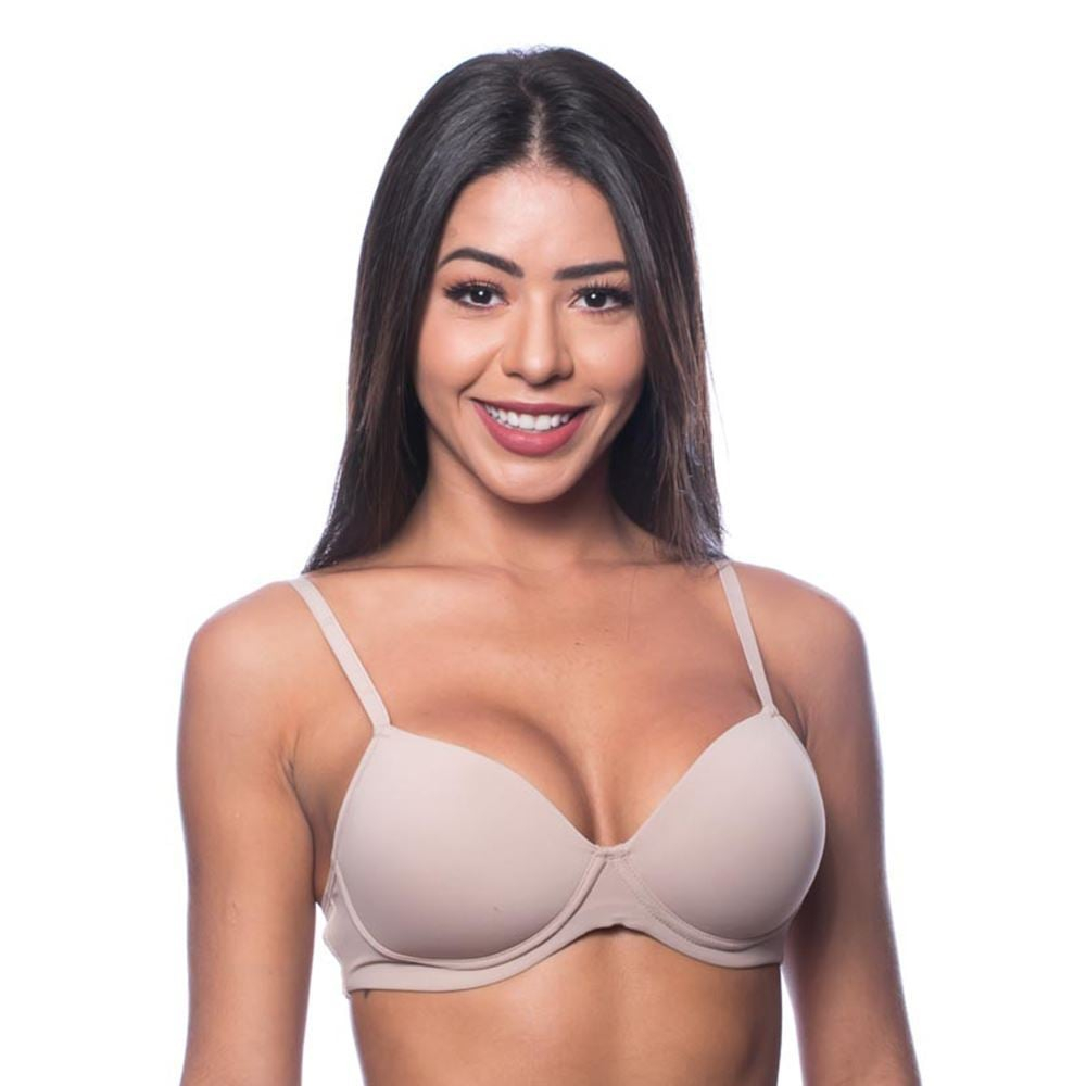 Sutiã Com Bojo Sem Aro Base Lisa Em Microfibra Liebe - Imagem 7