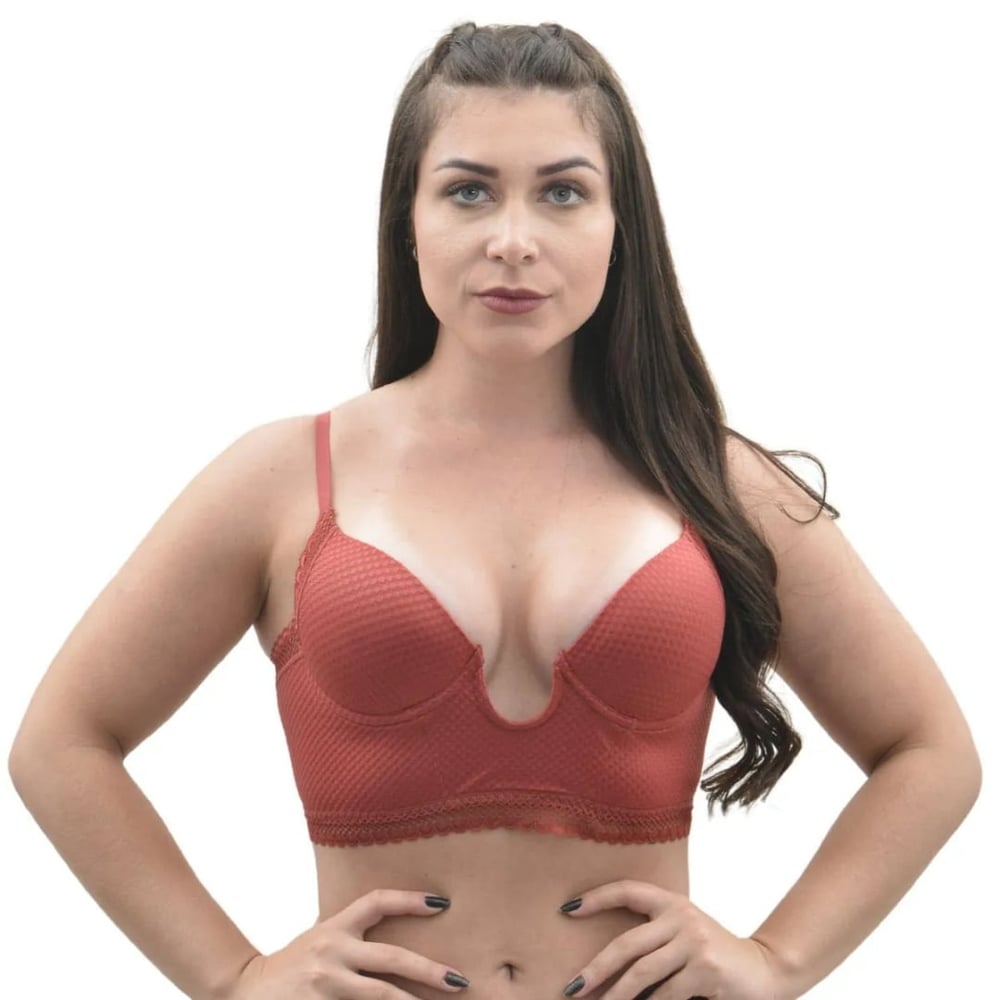 Sutiã Com Bojo Detalhes Em Renda Corpo Nú - Imagem 10