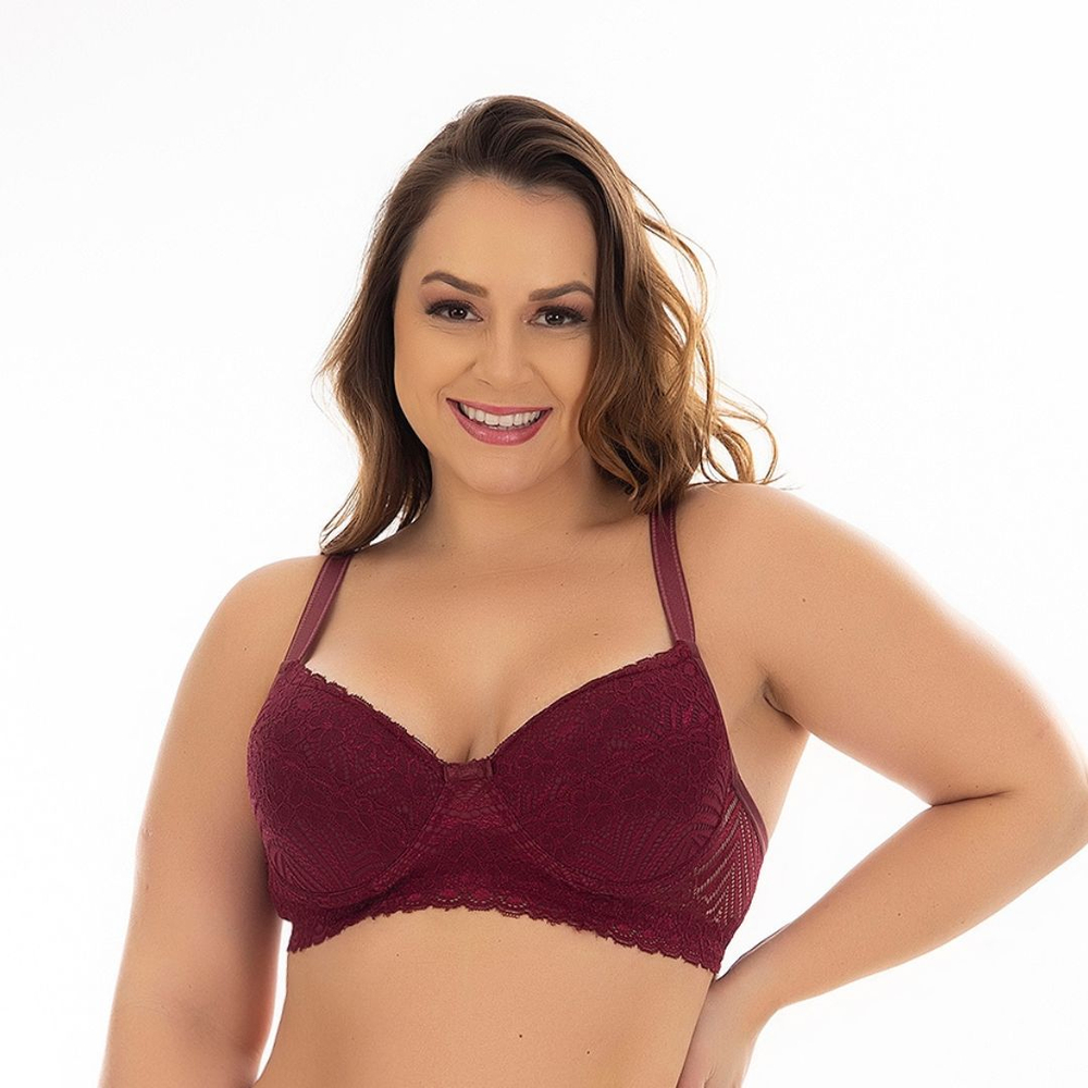 Sutiã Plus Size Em Renda Reforçado Patitex - Imagem 3