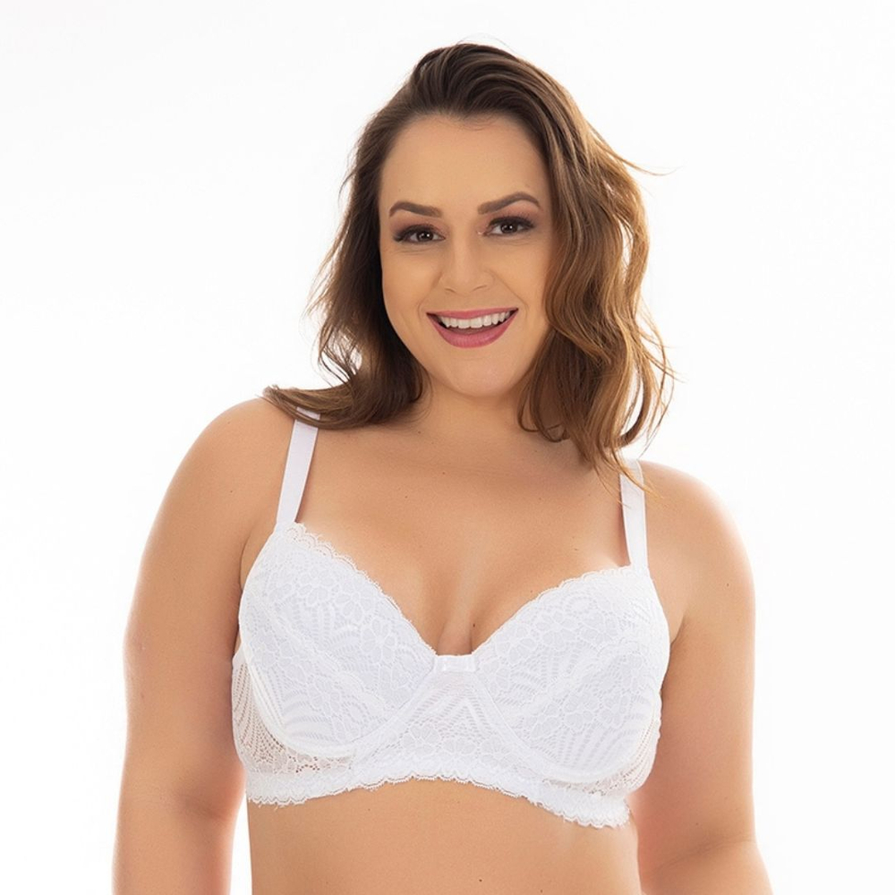 Sutiã Plus Size Em Renda Reforçado Patitex - Imagem 5