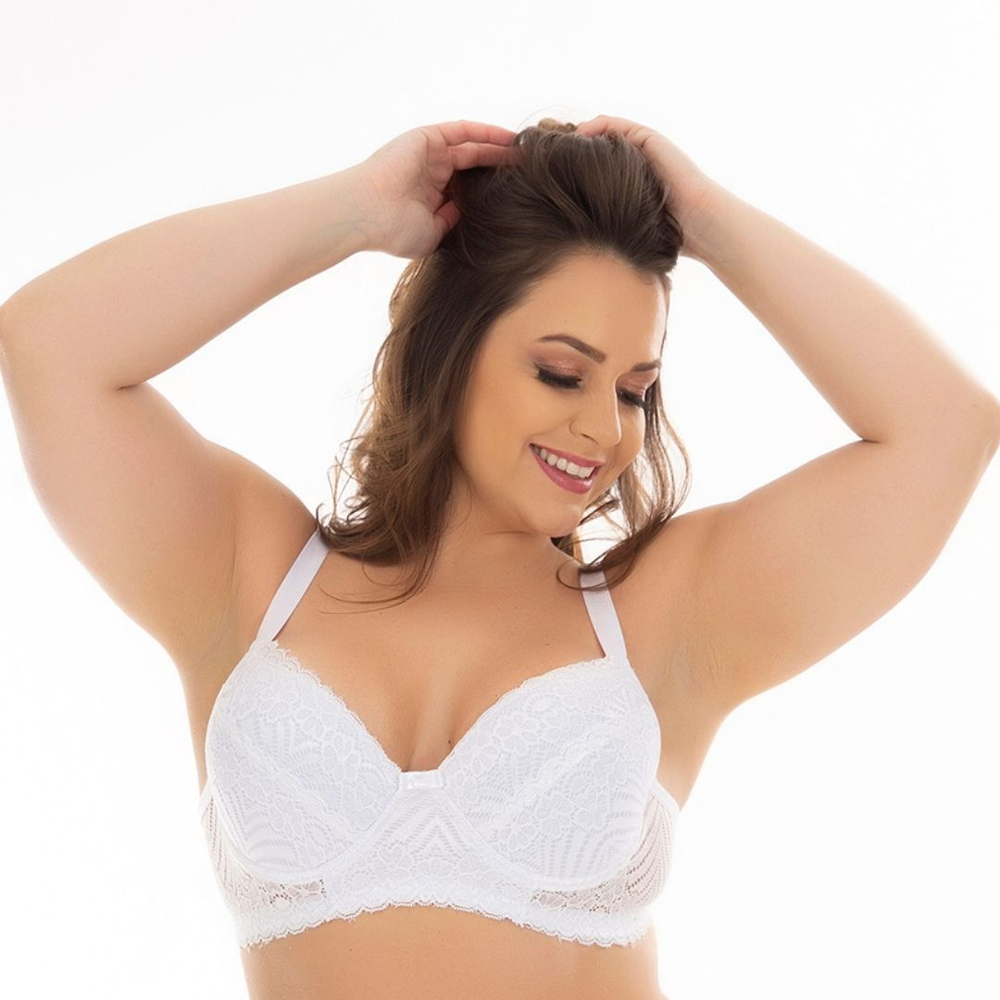 Sutiã Plus Size Em Renda Reforçado Patitex - Imagem 6