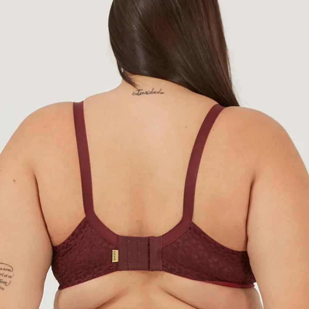 Sutiã Plus Size Sem Bojo Com Aro Sensual Guipier Nayane - Imagem 2