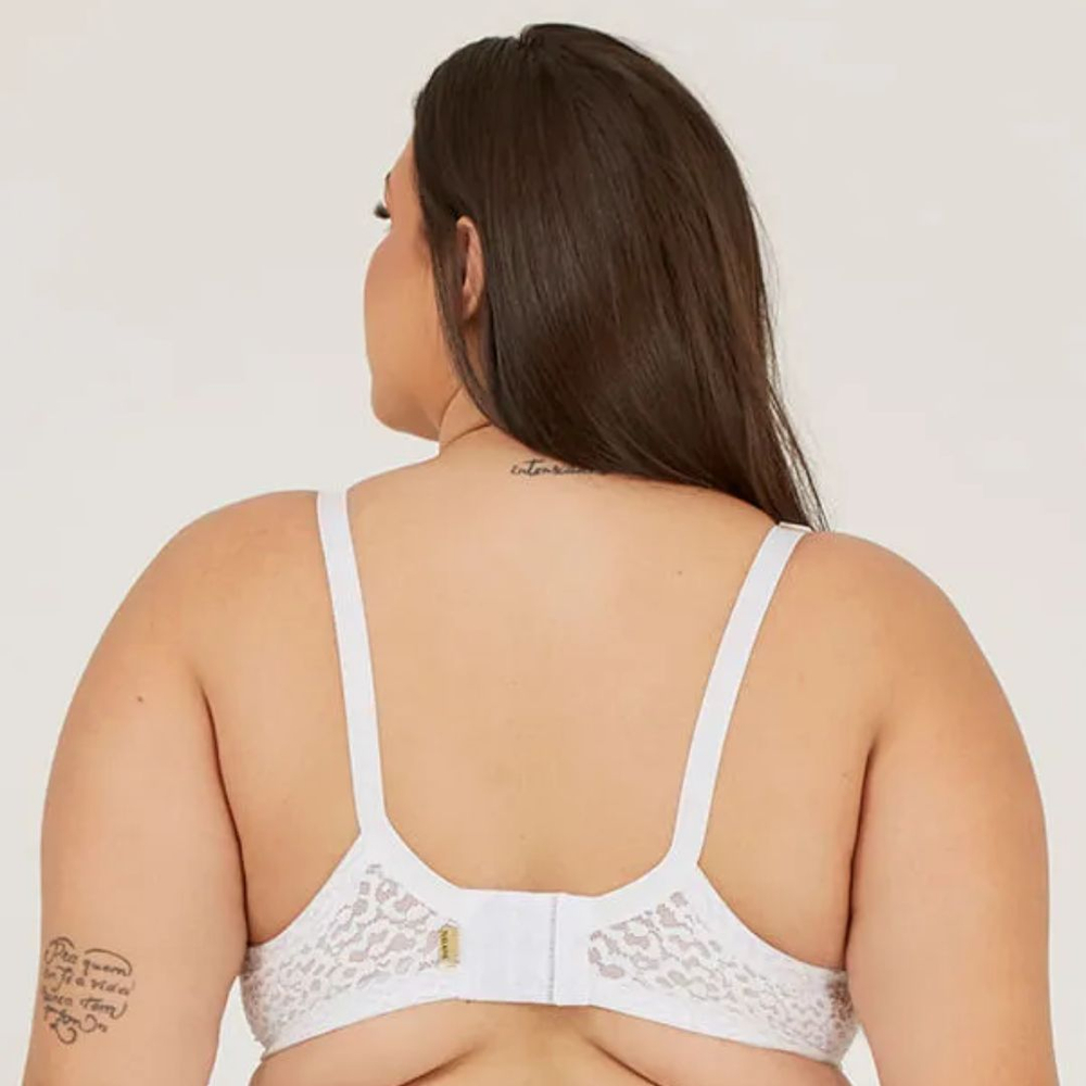Sutiã Plus Size Sem Bojo Com Aro Sensual Guipier Nayane - Imagem 5