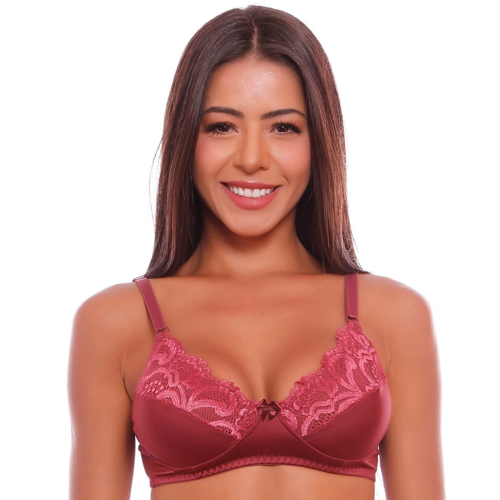 Sutiã Reforçado Sem Bojo Em Microfibra Sensual Lingerie - Imagem 5