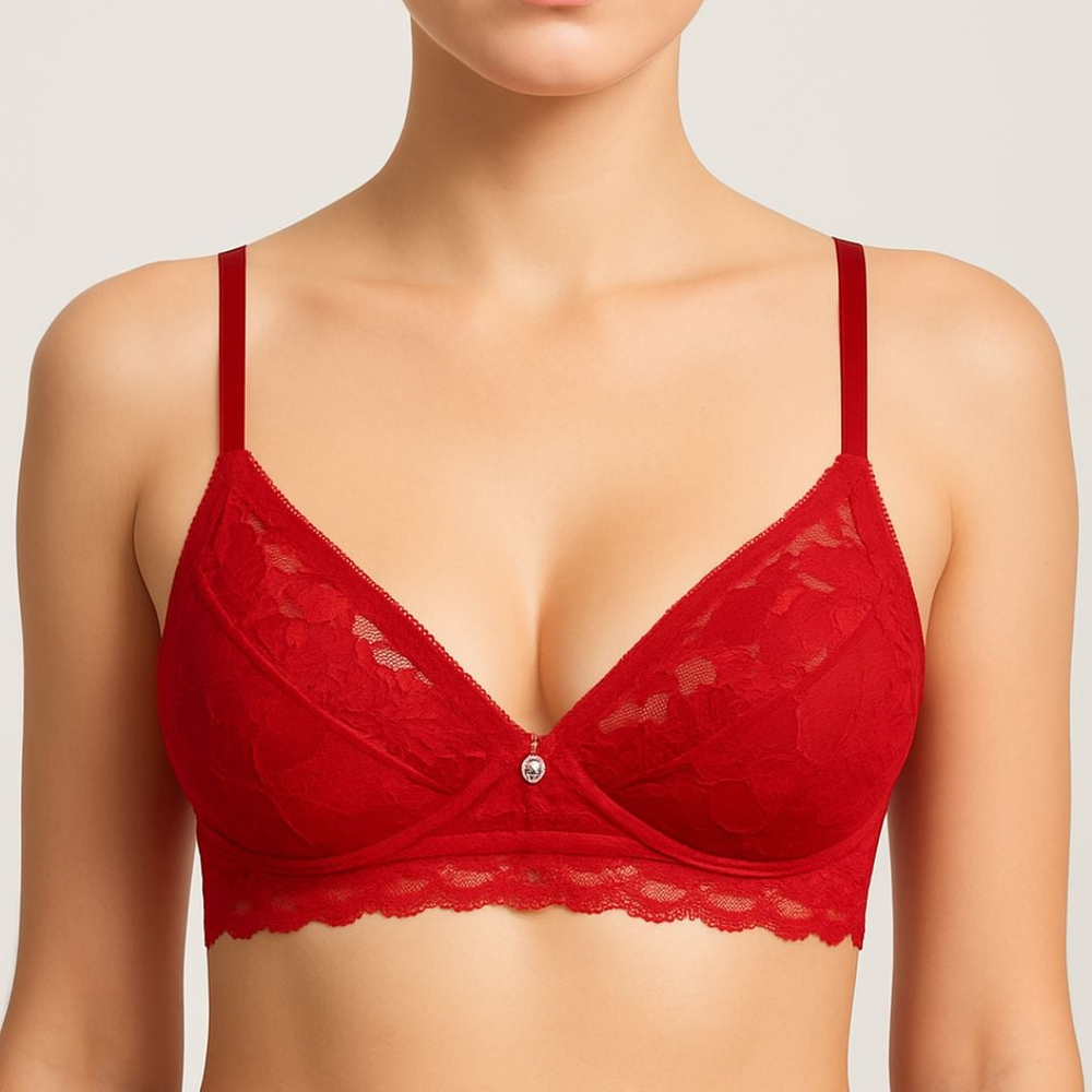 Sutiã Rendado Sem Bojo Com Aro Vaydosa Lingerie - Imagem 3