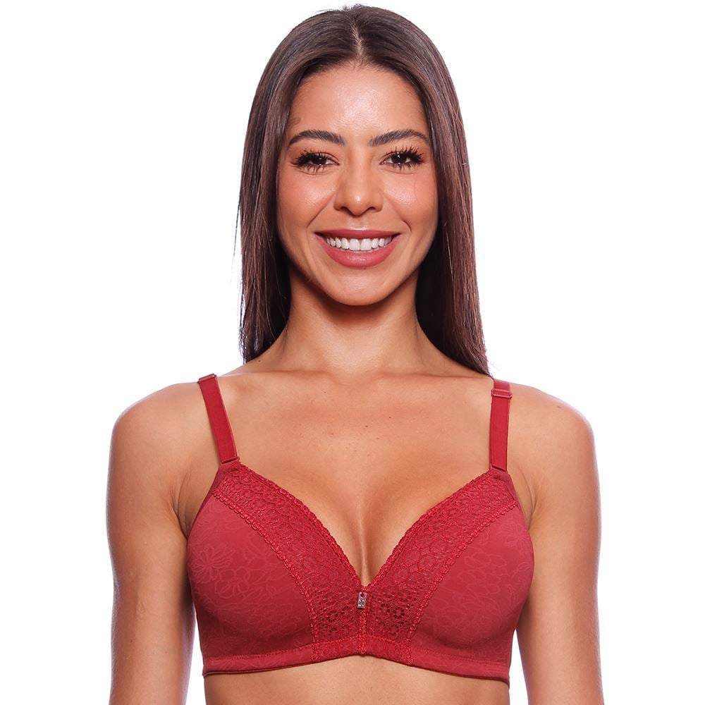 Sutiã Top Bojo Tri Detalhes Flor E Renda Nayane - Imagem 2