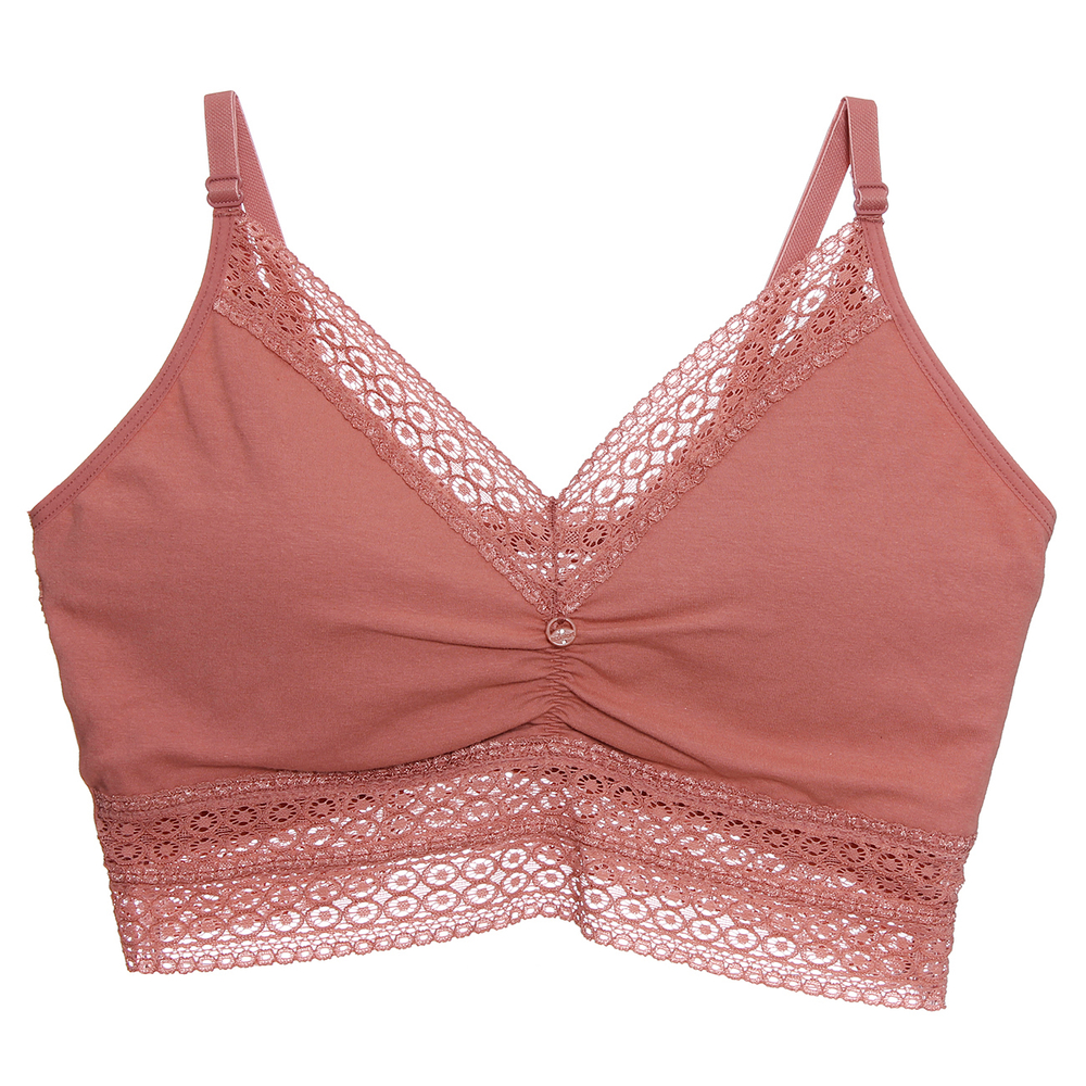 Sutiã Top Cropped Com Bojo Flex E Detalhe Em Renda Econfort - Imagem 7