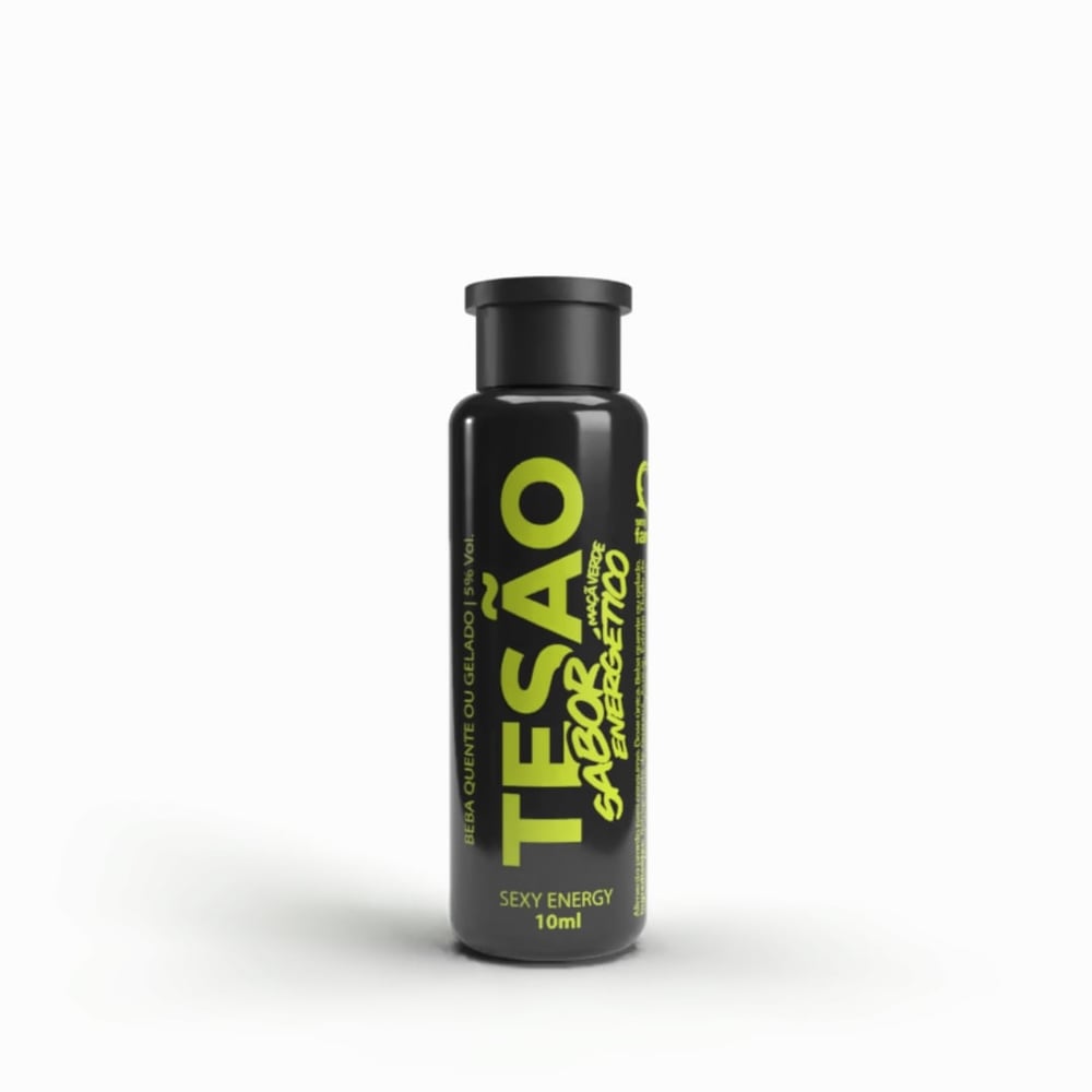 Tesão Sabor Energético Maçã Verde 10Ml Sexy Fantasy
