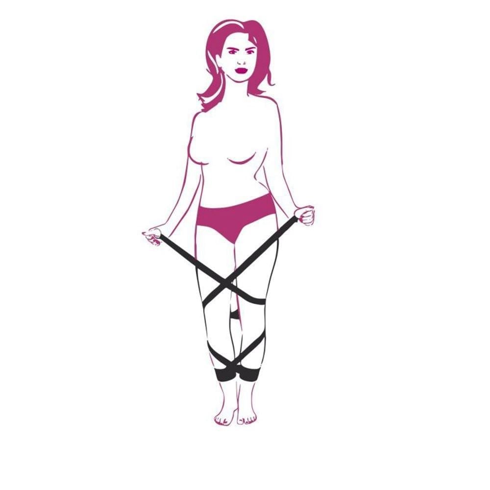 Kit Amarras Mãos E Pernas Linha Sado Sexy Fantasy - Imagem 9