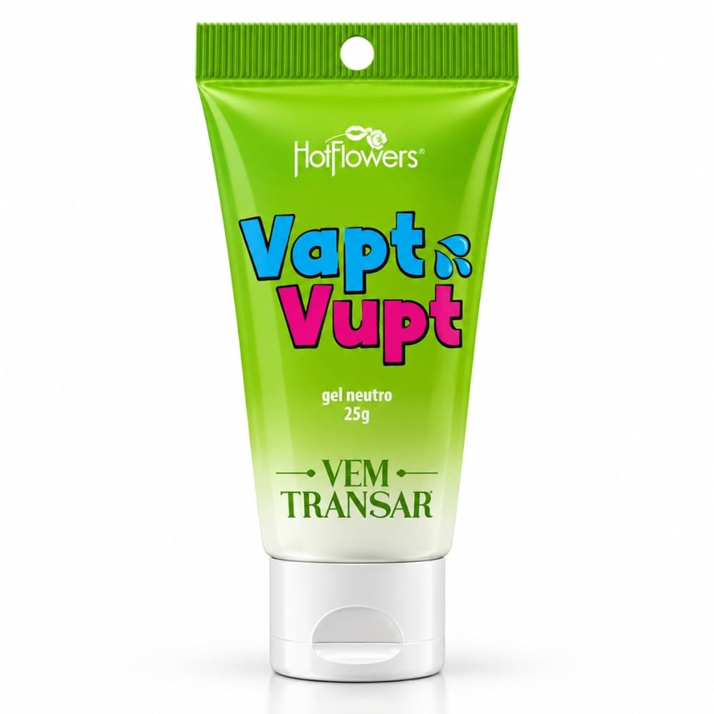 Vapt Vupt Gel Lubrificante Neutro 25G Vem Transar Hot Flowers