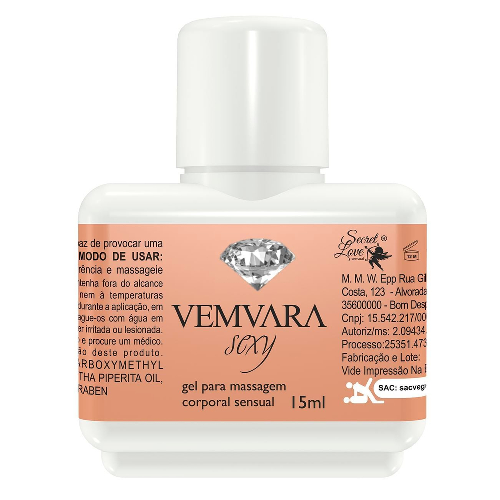Vemvara Lubrificante 15Ml Segred Love - Imagem 2