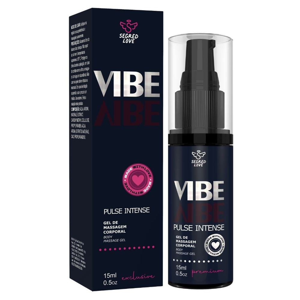 Vibe Pulse Intense Excitante Linha Exclusive 15Ml Segred Love