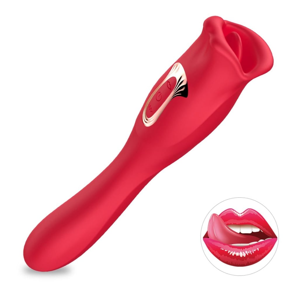 Vibrador 2 Em 1 Formato De Boca 10 Modos De Estimulação E 7 Modos De Vibração - Imagem 2