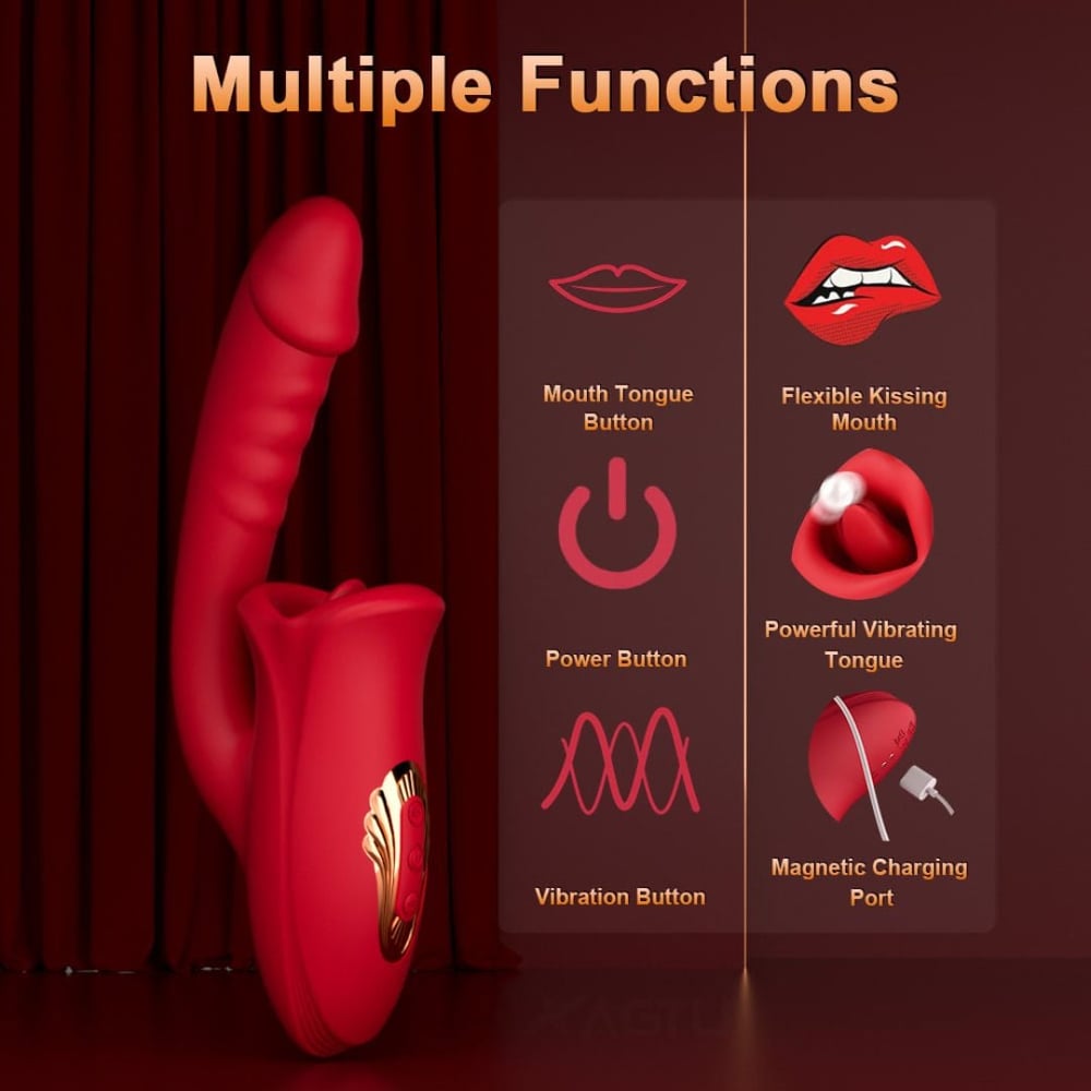 Vibrador Boca Sensual 10 Modos De Estimulação Vibe Toys - Imagem 7