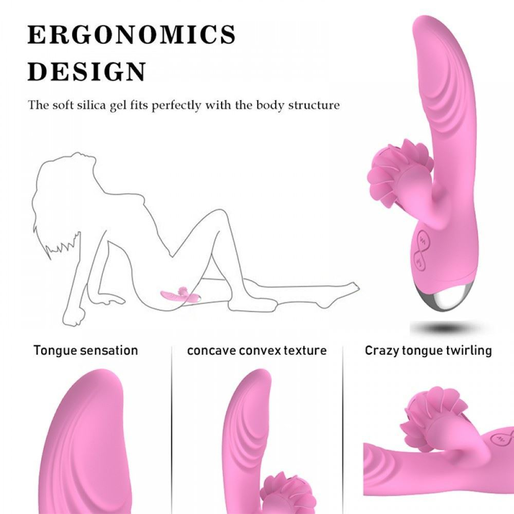 Vibrador Com Estimulador Simulador De Sexo Oral Dibe - Imagem 5