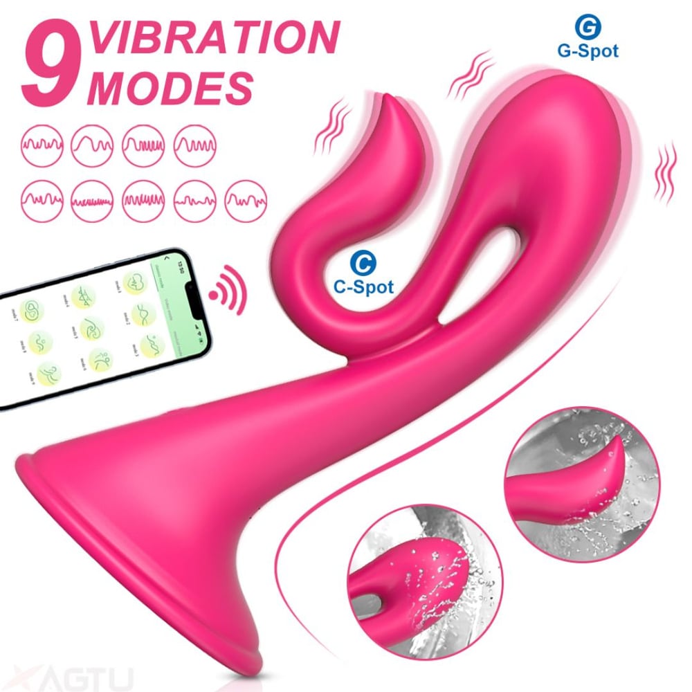Vibrador Com Ventosa 9 Modos De Vibração App Control Vibe Toys - Imagem 4