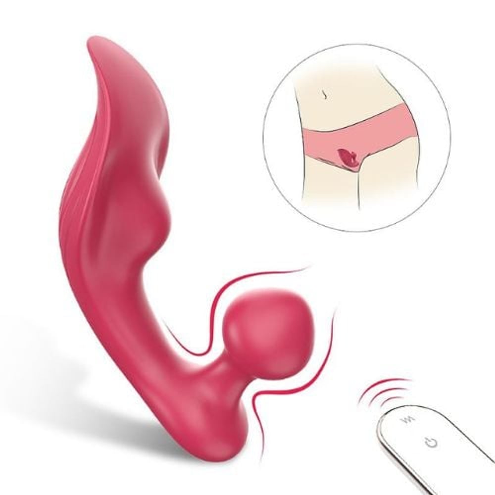 Vibrador De Calcinha Chomper Com Penetrador 9 Modos De Vibração Shande - Imagem 2