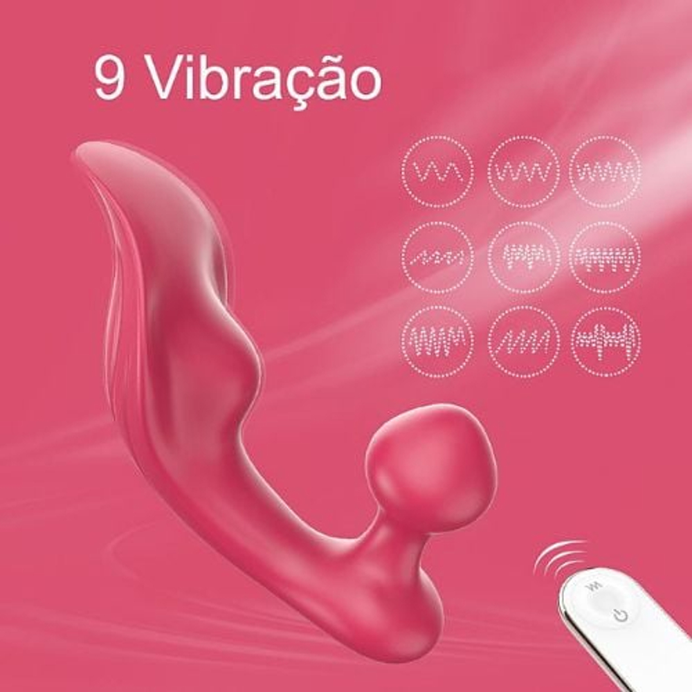 Vibrador De Calcinha Chomper Com Penetrador 9 Modos De Vibração Shande - Imagem 6