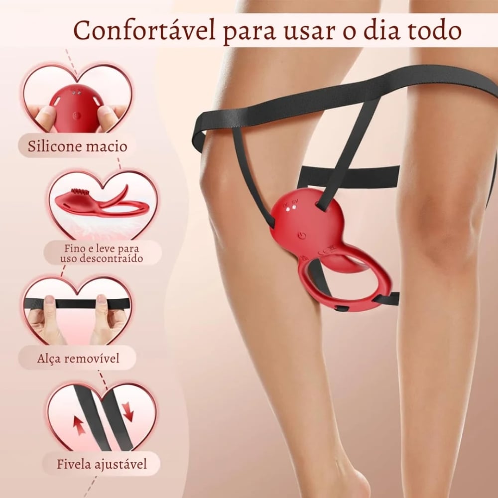 Vibrador De Calcinha Com Alça Ajustável Com Aplicativo Vibe Toys - Imagem 2