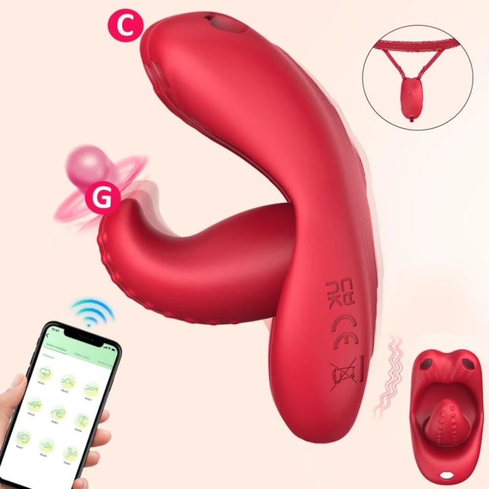 Vibrador De Calcinha Ponto G Com Alça Ajustável Por Aplicativo Vibe Toys - Imagem 2