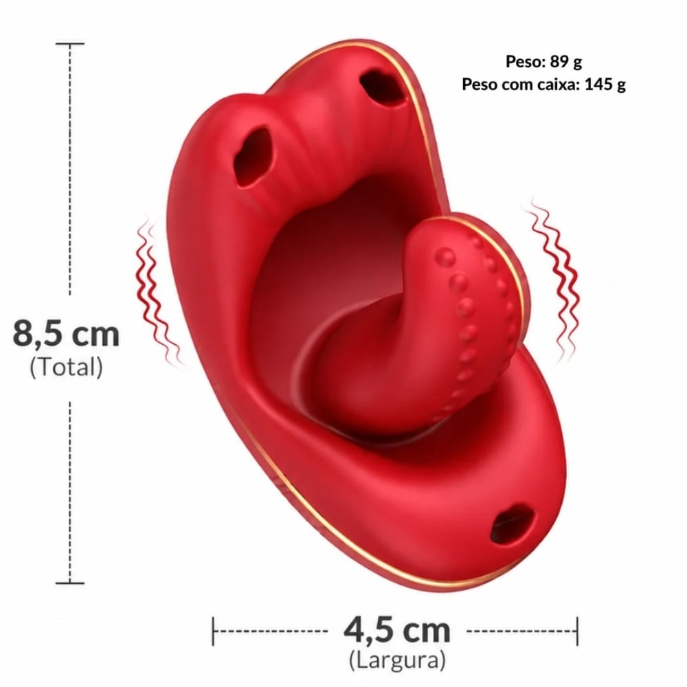 Vibrador De Calcinha Ponto G Com Alça Ajustável Por Aplicativo Vibe Toys - Imagem 3