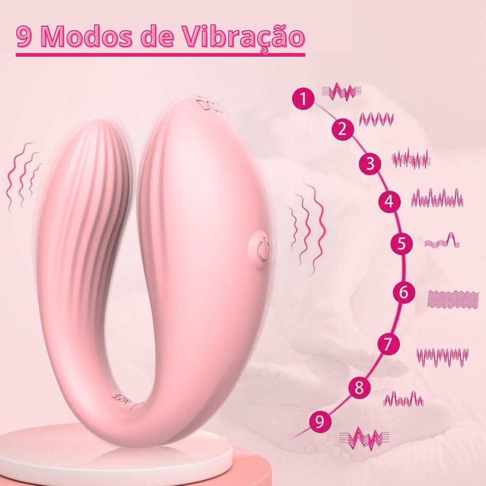 Vibrador De Casal 10 Modos De Vibração Com Controle Via Aplicativo Mannuo - Imagem 9