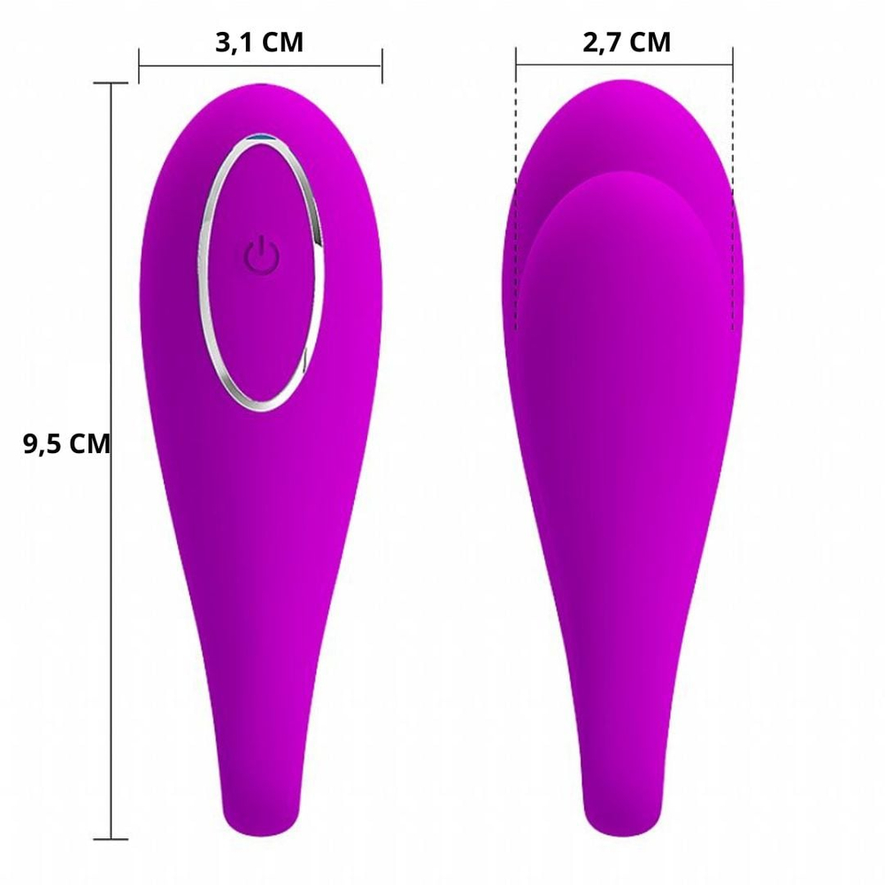 Vibrador De Casal August App Control 12 Vibrações Pretty Love - Imagem 5