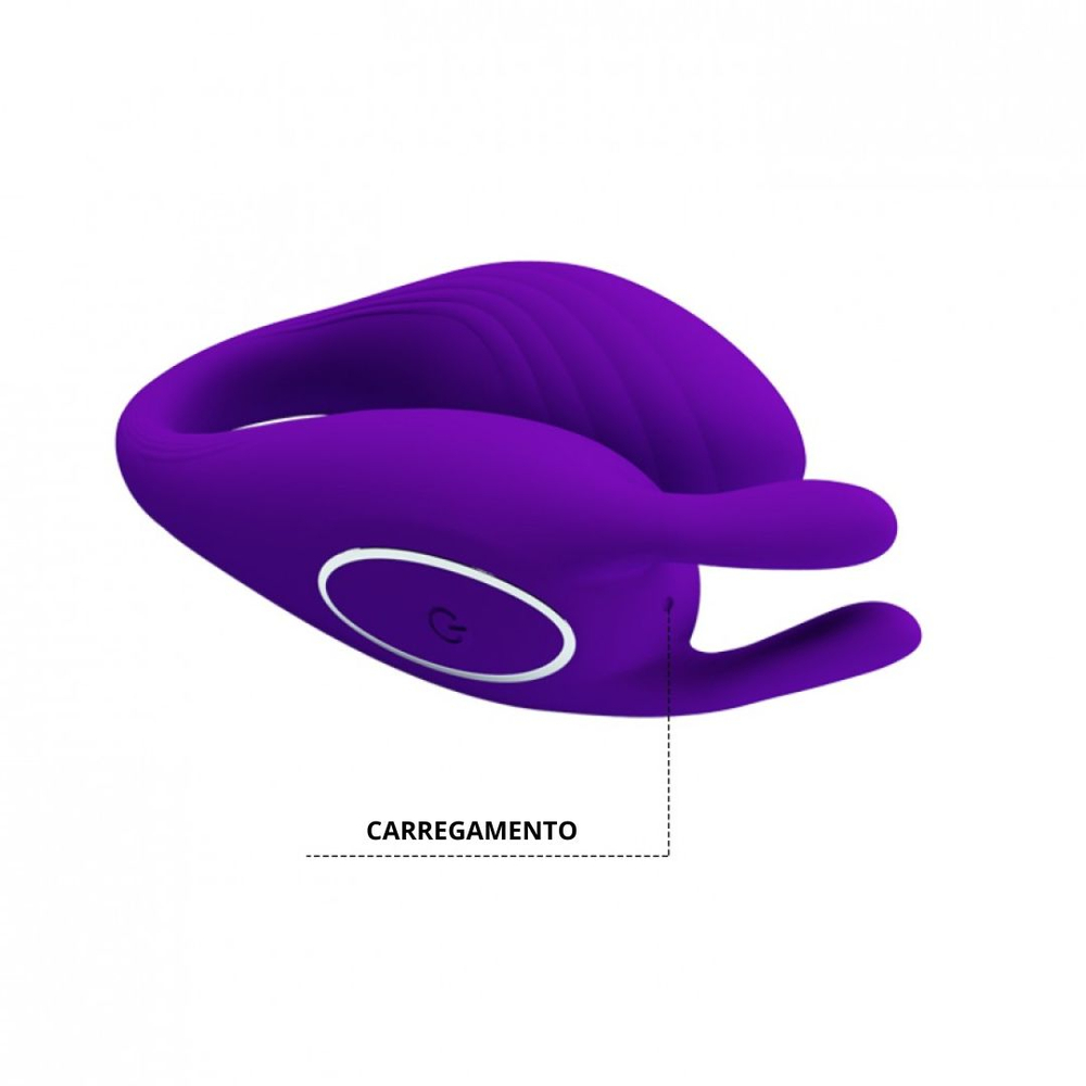 Vibrador De Casal Bill Com Controle Wireless 12 Modos De Vibrações Pretty Love - Imagem 8