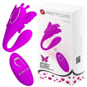 Vibrador De Casal Chimera 12 Vibrações Com Controle Wireless Pretty Love