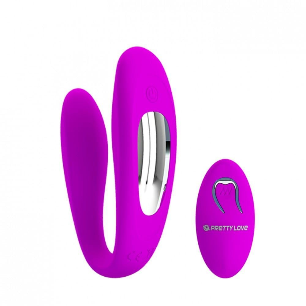 Vibrador De Casal Letitia 10 Vibrações Com Controle Wireless Pretty Love - Imagem 2