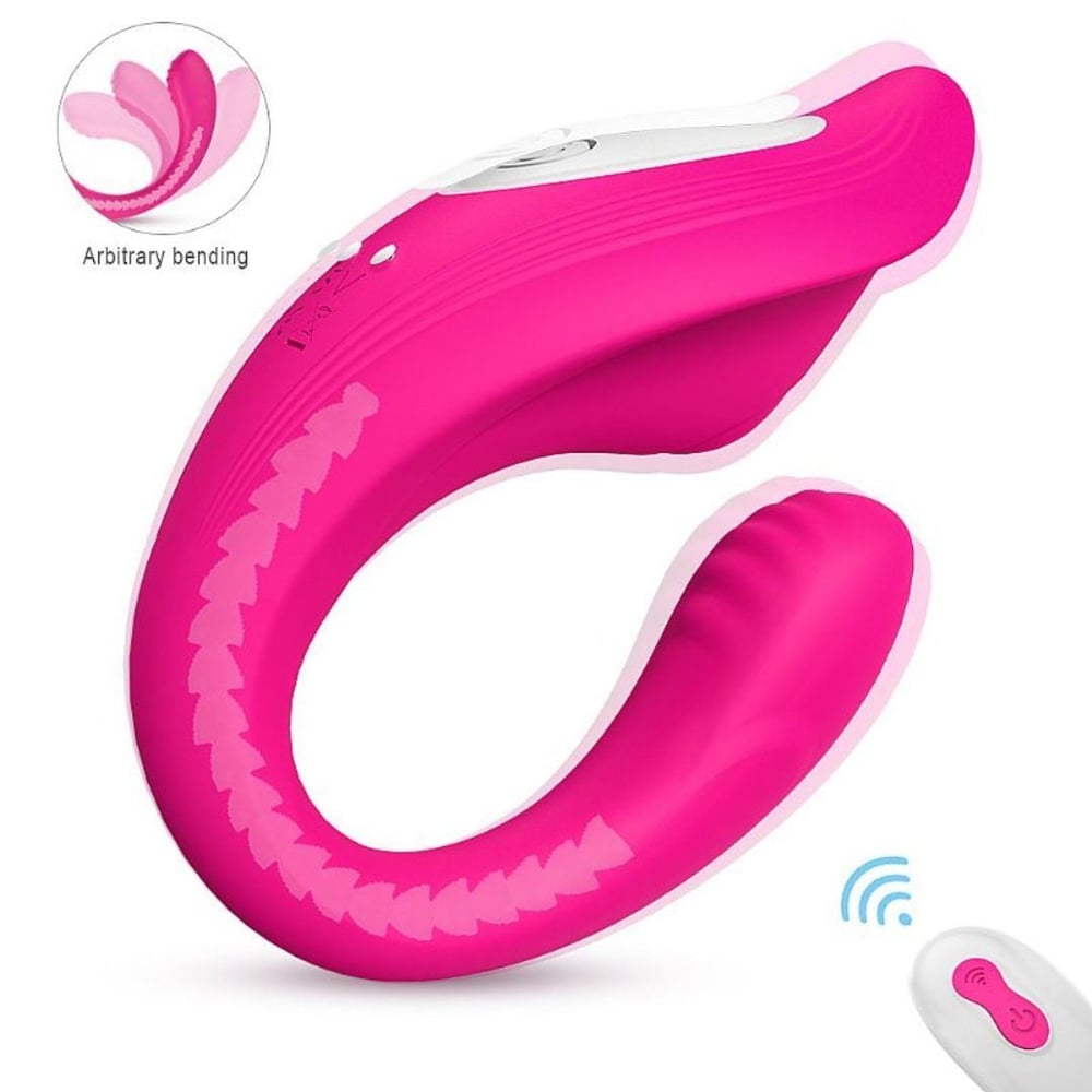 Vibrador De Casal Ribbon Pró Com Vértebra 9 Modos De Vibrações Vibe Toys - Imagem 5