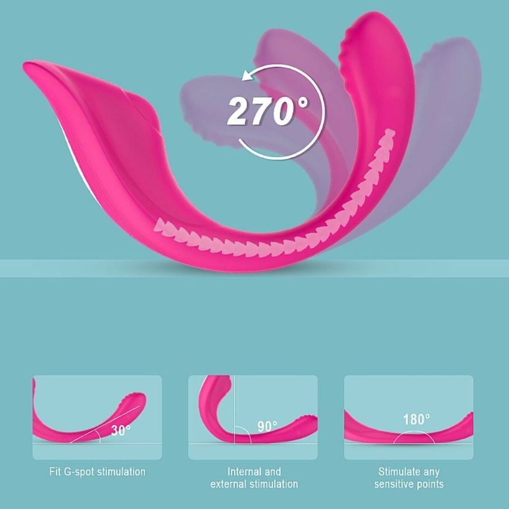 Vibrador De Casal Ribbon Pró Com Vértebra 9 Modos De Vibrações Vibe Toys - Imagem 8