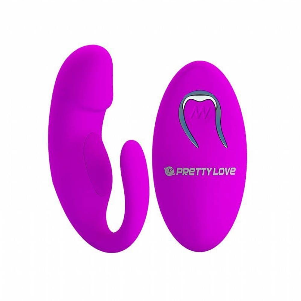Vibrador De Casal Tiffany 12 Vibrações Com Controle Wireless Pretty Love - Imagem 2