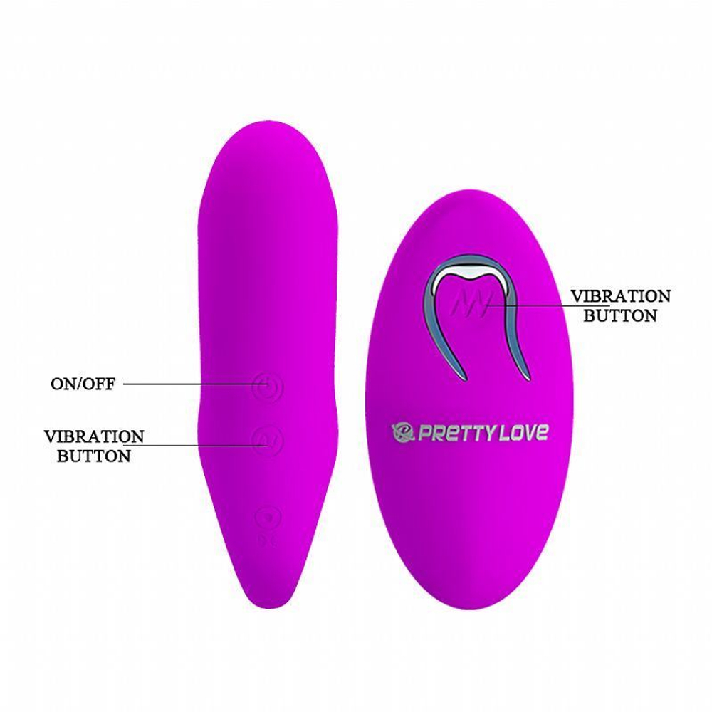 Vibrador De Casal Tiffany 12 Vibrações Com Controle Wireless Pretty Love - Imagem 5