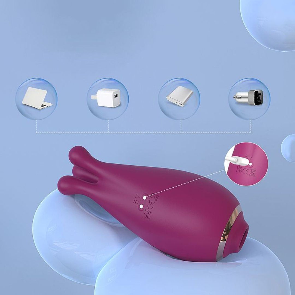 Vibrador De Clitóris Com Pulsação E Rotação Kraken Vibe Toys - Imagem 5