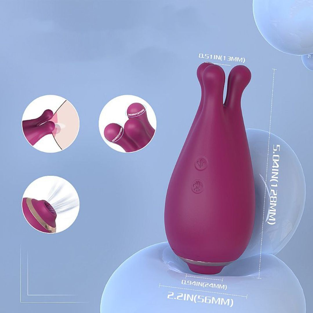 Vibrador De Clitóris Com Pulsação E Rotação Kraken Vibe Toys - Imagem 6