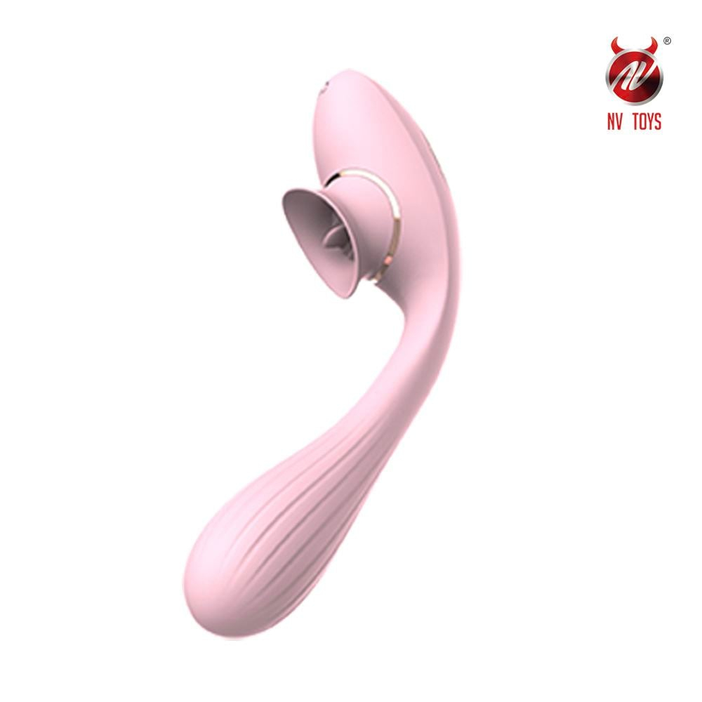 Vibrador Disa Dupla Estimulação Com Língua Clitoris Nv Toys - Imagem 3