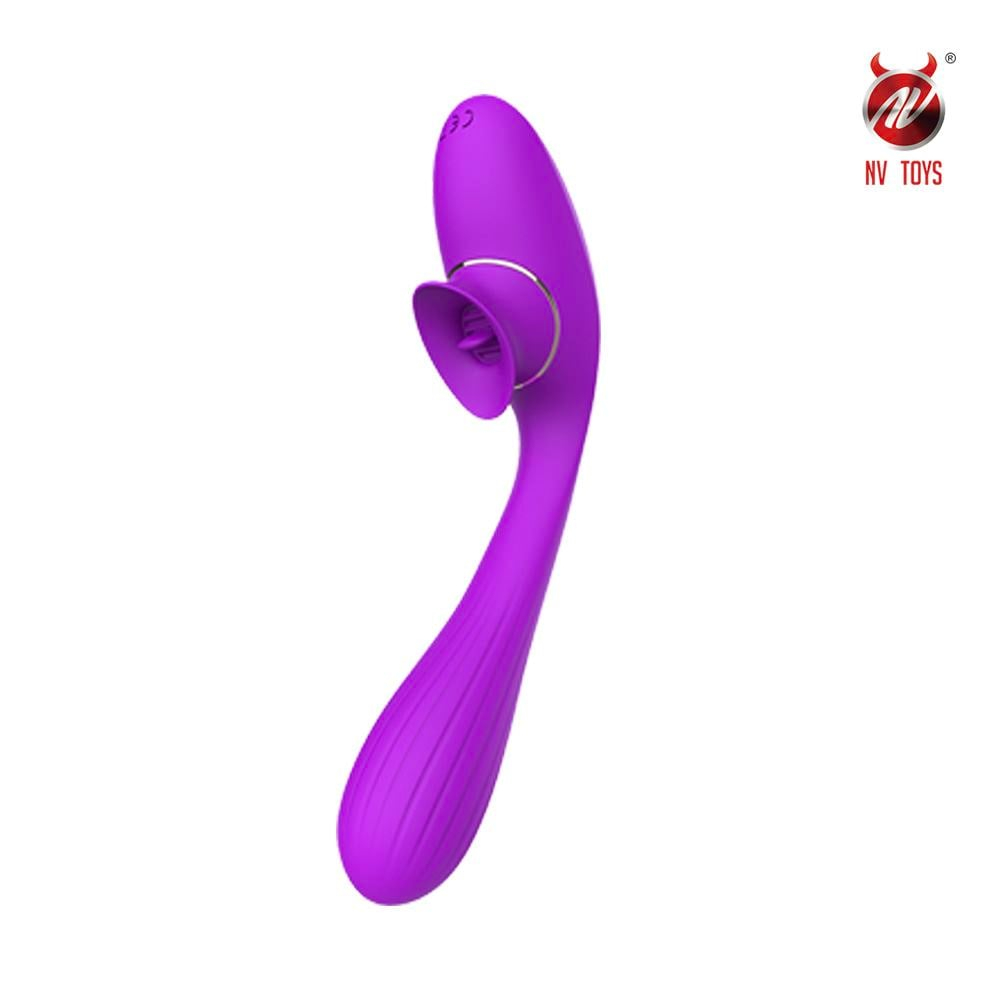 Vibrador Disa Dupla Estimulação Com Língua Clitoris Nv Toys - Imagem 5