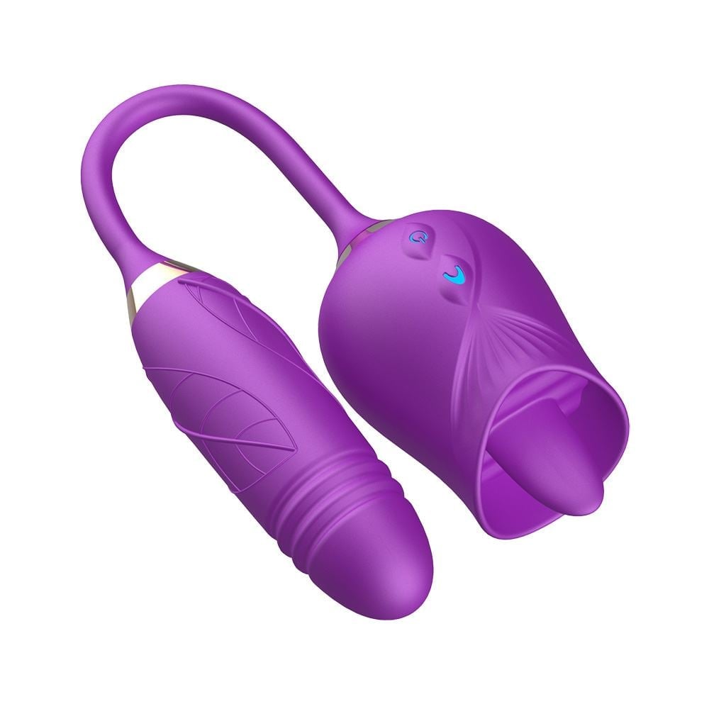 Vibrador Duplo Flexível Flora 10 Modos De Vai E Vem Vibe Toys - Imagem 3
