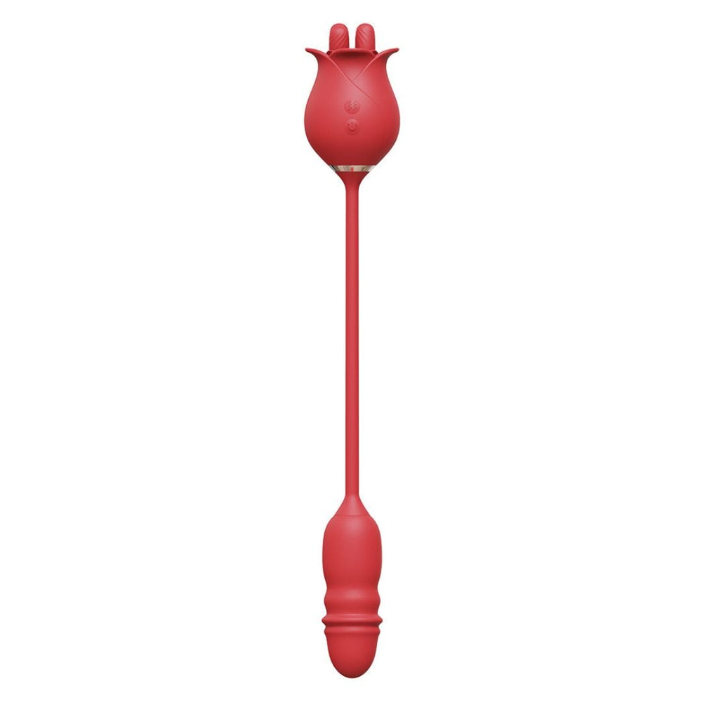Vibrador Duplo Flexível Rose 10 Modos De Vai E Vem E Estimulação Vibe Toys - Imagem 6
