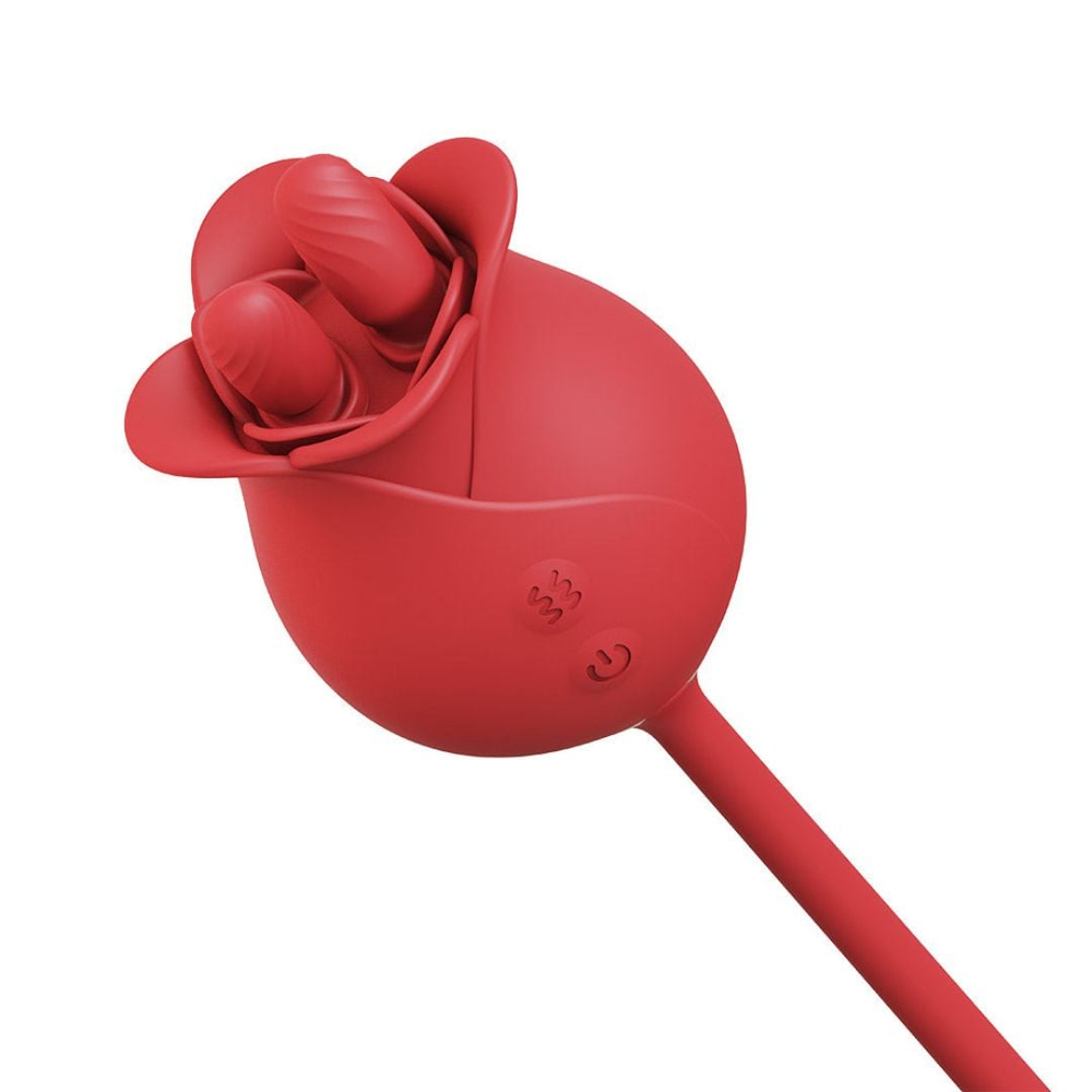 Vibrador Duplo Flexível Rose 10 Modos De Vai E Vem E Estimulação Vibe Toys - Imagem 8