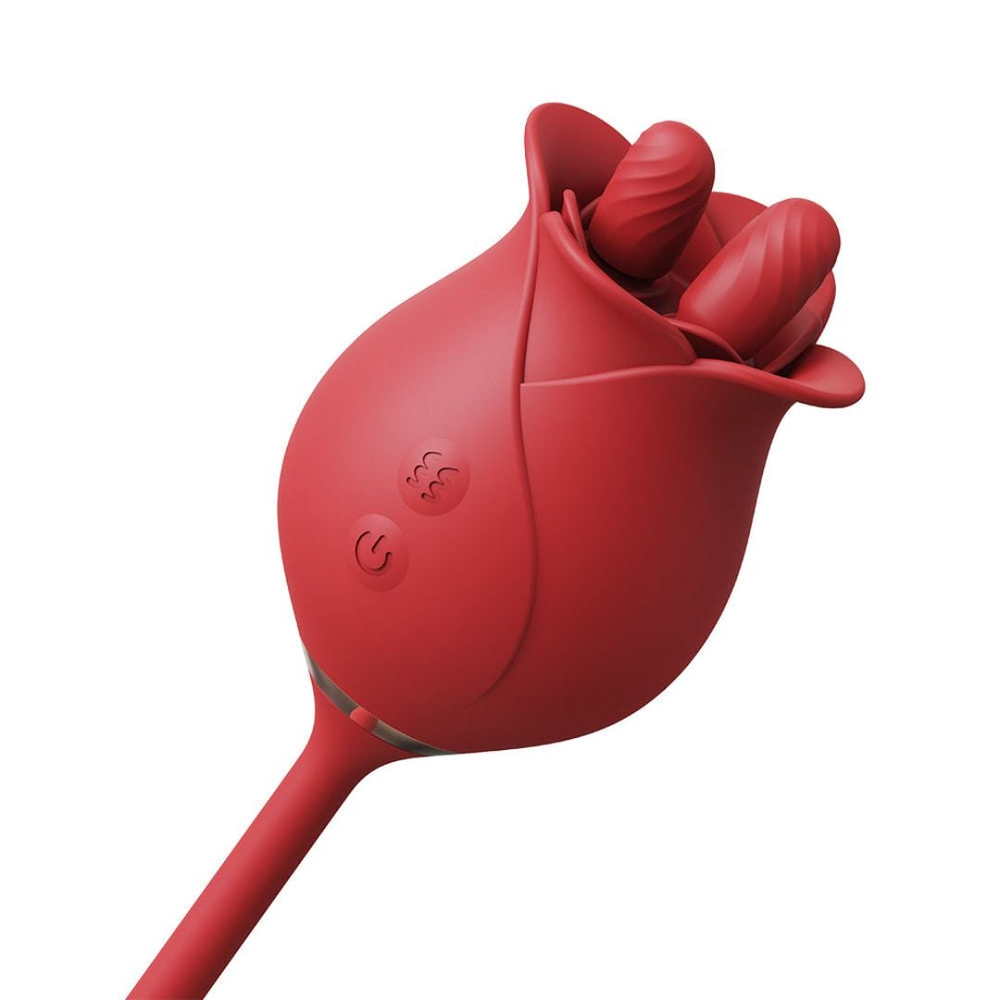 Vibrador Duplo Flexível Rose 10 Modos De Vai E Vem E Estimulação Vibe Toys - Imagem 9