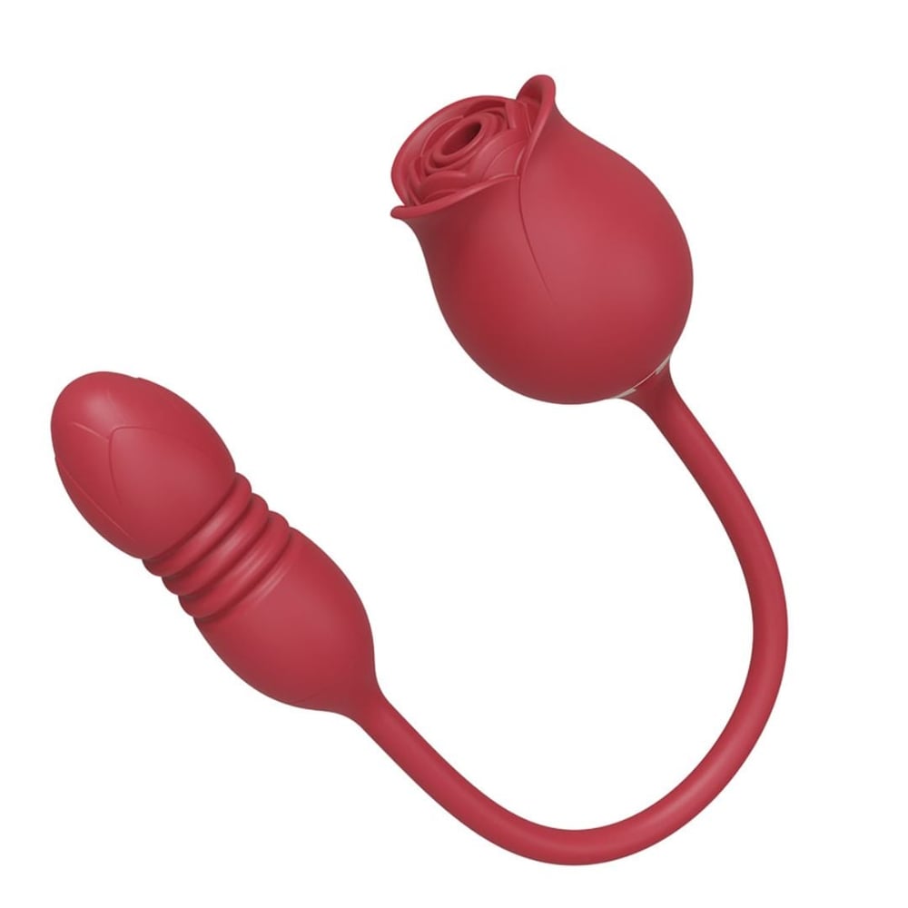 Vibrador Duplo Formato De Rosa 10 Modos De Pulsção E Sobe E Desce Vibe Toys - Imagem 2
