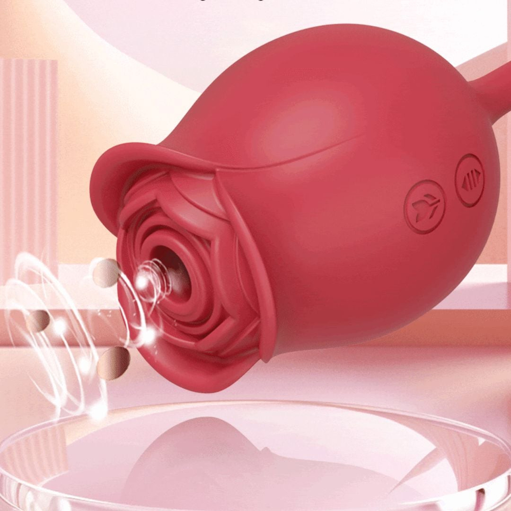 Vibrador Duplo Formato De Rosa 10 Modos De Pulsção E Sobe E Desce Vibe Toys - Imagem 7