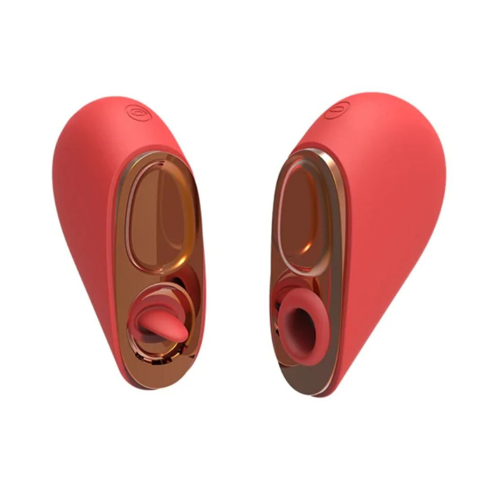 Vibrador Duplo Heartbreak 5 Modos De Língua Mágica E Ondas De Pressão - Imagem 2